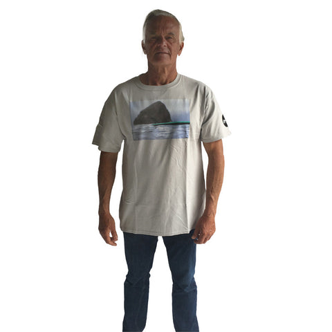 Moment Single Fin Rock Tee - Putty Grey