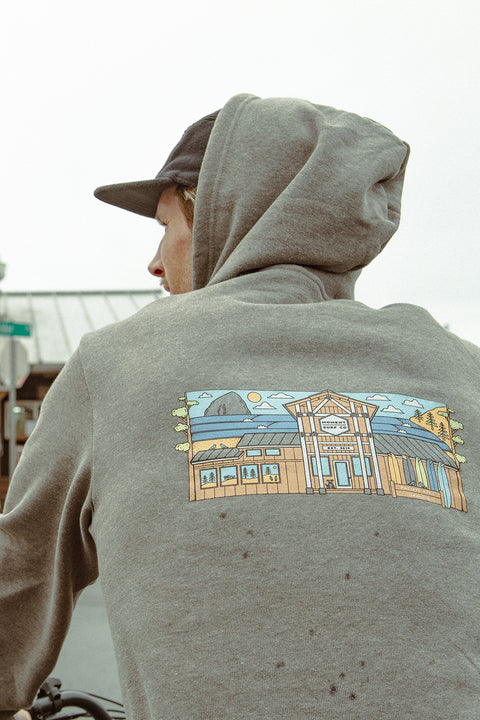 Moment Storefront Hoodie - Deep Heather