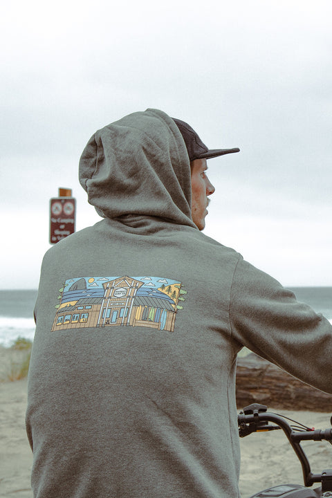 Moment Storefront Hoodie - Deep Heather