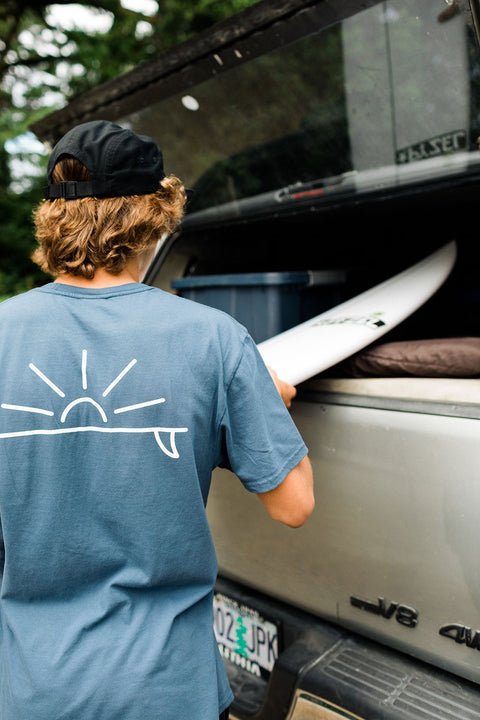 Moment Sunset Board Pocket Tee - Slate