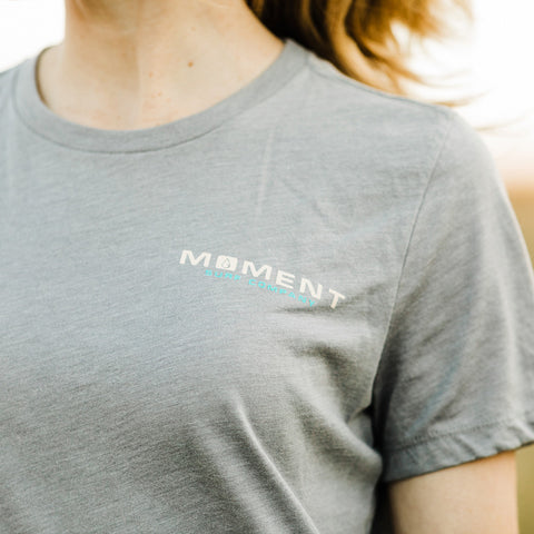 Moment Sunset Cape Tee - Heather Grey