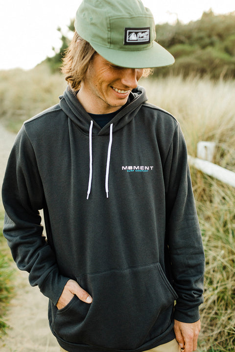 Moment Sunset Cape Pullover Hoodie - Dark Grey