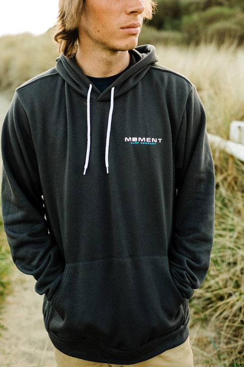 Moment Sunset Cape Pullover Hoodie - Dark Grey