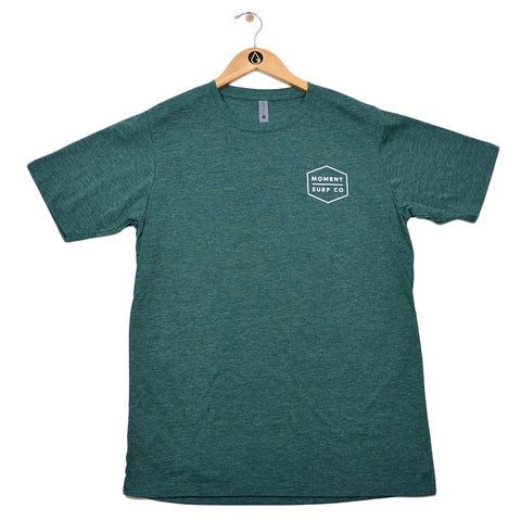 Moment Boxed Logo Tee - Royal Pine