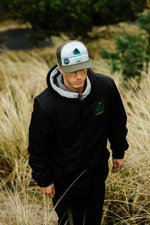 Moment Trees & Waves Rain Jacket - Black