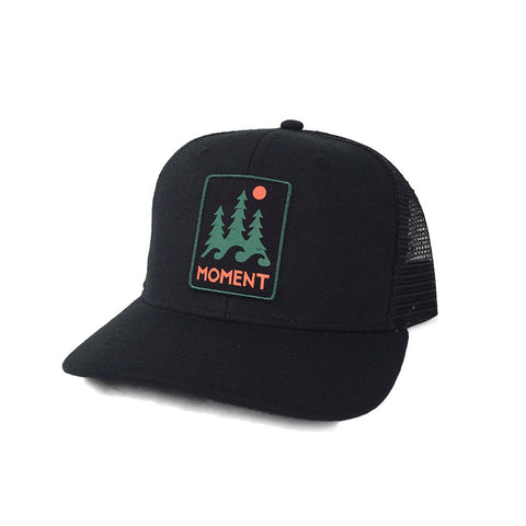 Moment Trees And Waves Hat - All Black