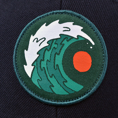 Moment Moon & Wave Hat - Black