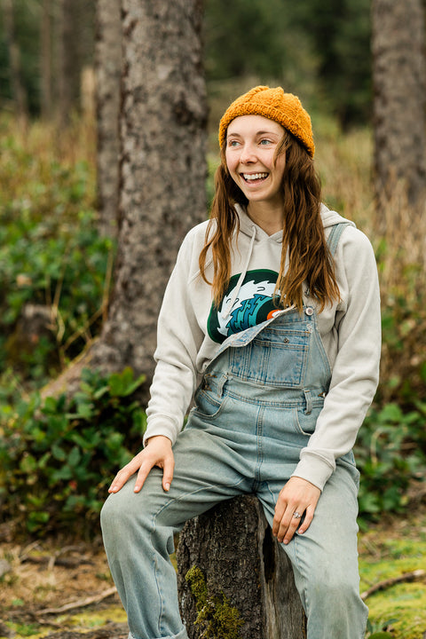 Moment Moon & Wave Pullover Hoodie - Stone Heather
