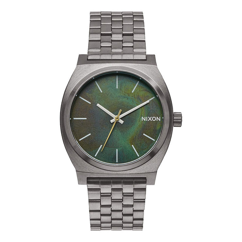 Nixon time teller hot sale silver green