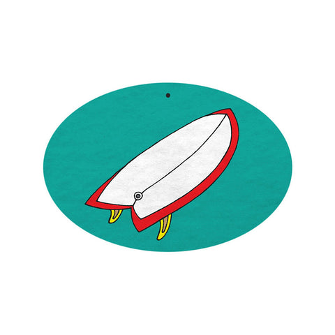 Nose Patrol Fish Surfboard Air Freshener - Pina Colada