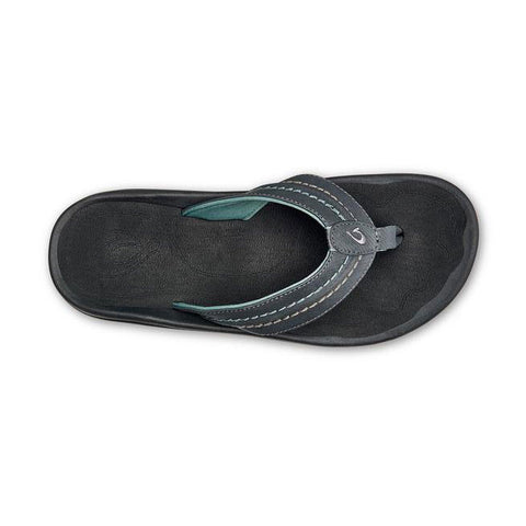 Olukai Hokua Sandals - Dark Shadow / Black