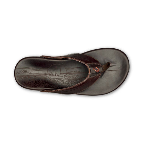 Olukai Hokule'a Kia Sandals - Dark Wood / Dark Wood