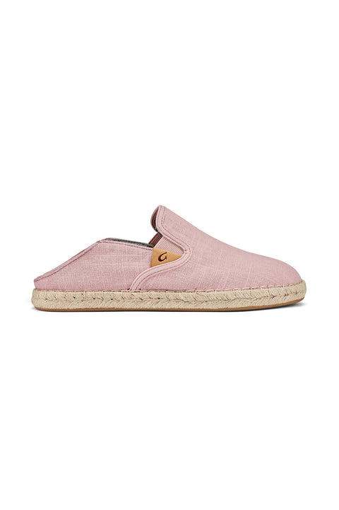 Olukai Women's Kaula Pa'a Kapa Linen Espadrilles - Rose Sea Salt