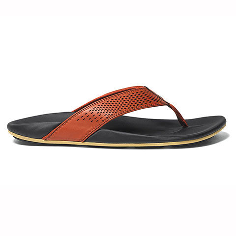 Olukai Kekoa Sandals - Ember / Black