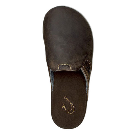 Olukai 'Noko Kai Slip On Shoes - Dark Wood / Dark Wood
