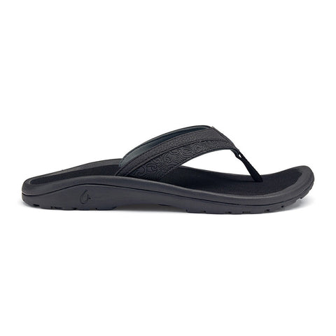 Olukai Ohana Koa Sandals - Black / Black