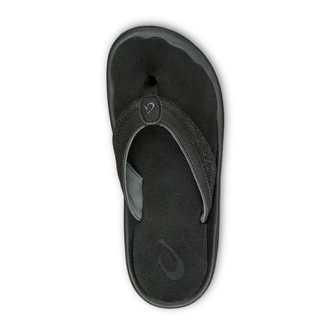 Olukai Ohana Koa Sandals - Black / Black