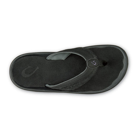 Olukai Ohana Koa Sandals - Black / Black