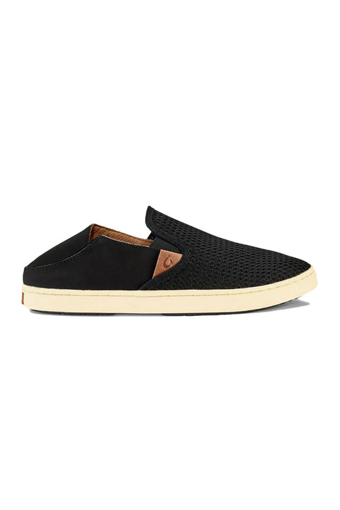 Olukai Pehuea Slip On Shoes - Black / Black