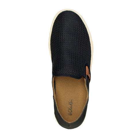 Olukai Pehuea Slip On Shoes - Black / Black