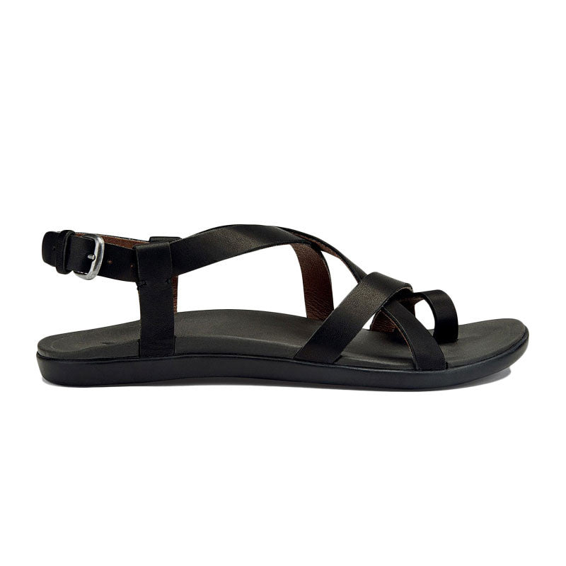 Olukai 'Upena Sandals Black Black Moment Surf Company