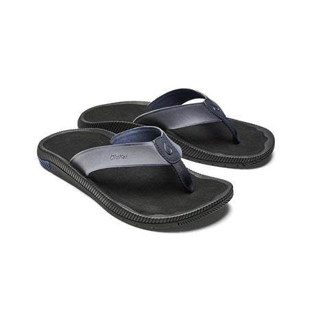 Olukai Welo Sandals - Trench Blue / Black