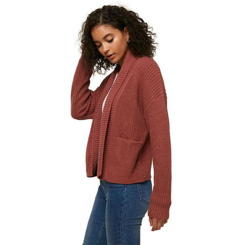 O'Neill Anchor Cardigan Sweater - Mauve