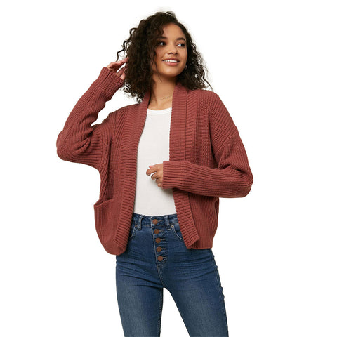 O'Neill Anchor Cardigan Sweater - Mauve