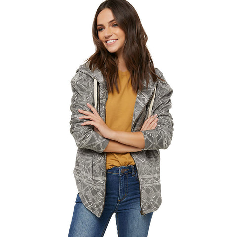 O'Neill Carter Superfleece Zip Up Hoodie - Charcoal