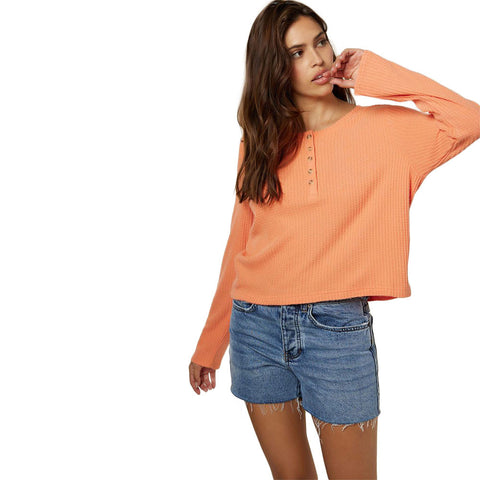 O'Neill Coastal Henley Top - Desert Flower