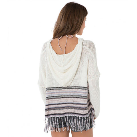 O'Neill Erin Poncho Sweater - White