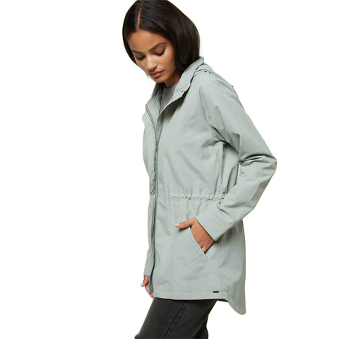 O'Neill Gayle Windbreaker Jacket - Washed Green - Side