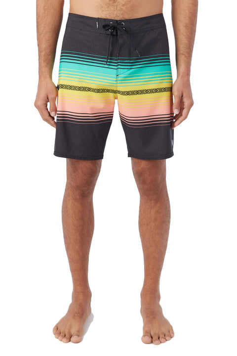 O'Neill Hyperfreak Heat Stripe Line 19" Boardshort - Black