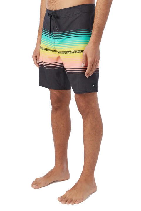 O'Neill Hyperfreak Heat Stripe Line 19" Boardshort - Black - Side