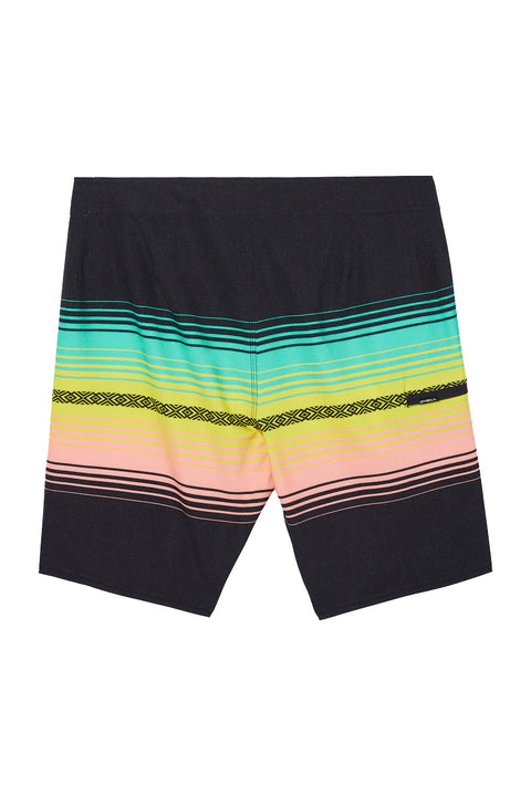 O'Neill Hyperfreak Heat Stripe Line 19" Boardshort - Black - Back No Model