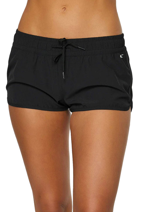 O'Neill Laney 2" Stretch Boardshort - Black - Closeup Front