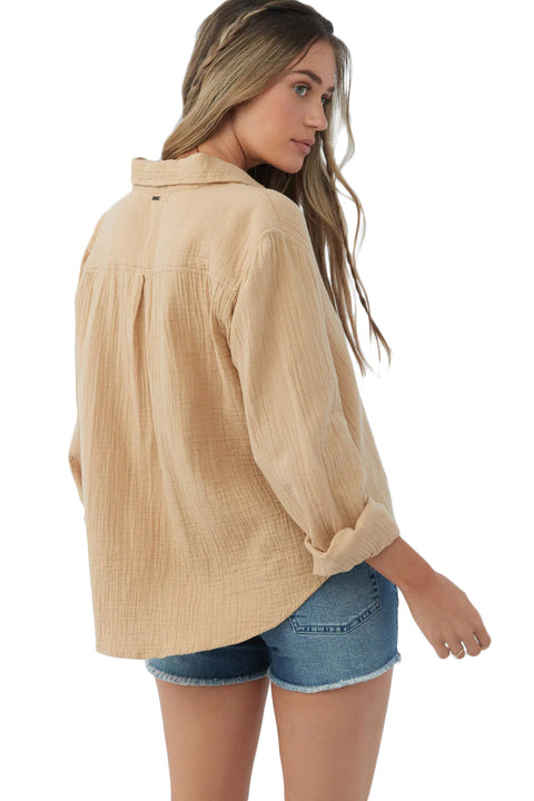 O'Neill Leni Top - Khaki - Back