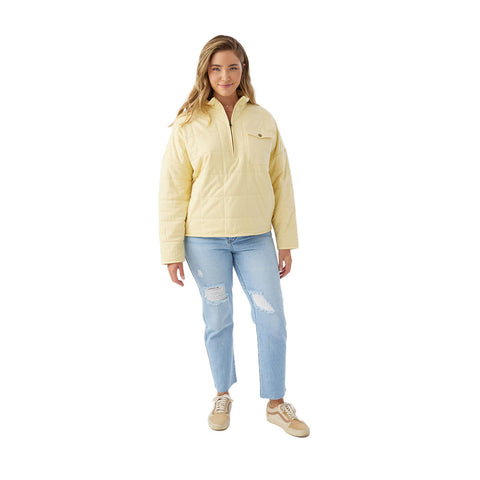 O'Neill Mable Quilted Pullover Jacket - Straw