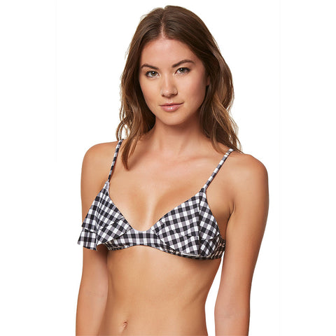 O'Neill Poppy Ruffle Bikini Top - Black