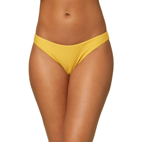 O'Neill Rockley Saltwater Solids Textured Classic Bikini Bottoms - Mimosa
