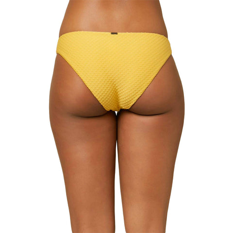 O'Neill Rockley Saltwater Solids Textured Classic Bikini Bottoms - Mimosa