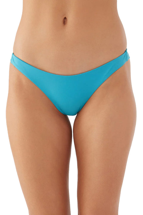 O'Neill Saltwater Solids Hermosa Bikini Bottom - Blue Moon - Front Closeup