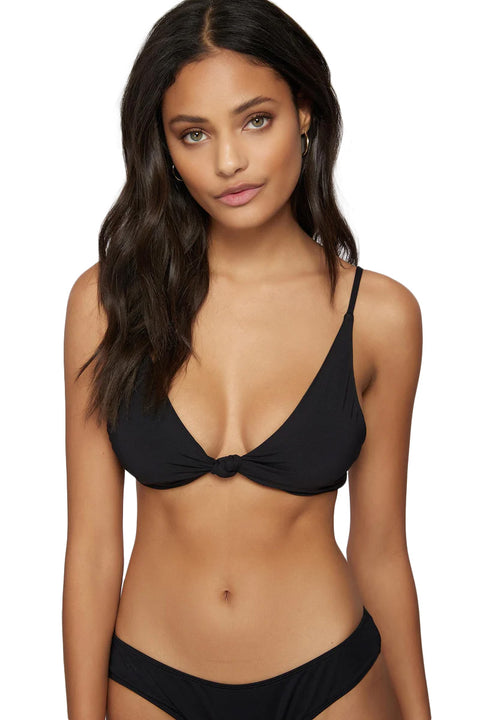 O'Neill Saltwater Solids Pismo Bikini Top - Black