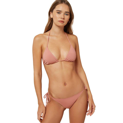 O'Neill Saltwater Solids Tri Bikini Top - Vintage Rose