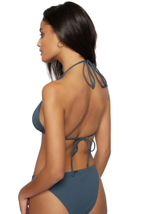 O'Neill Saltwater Solids Venice Bikini Top - Slate - Back