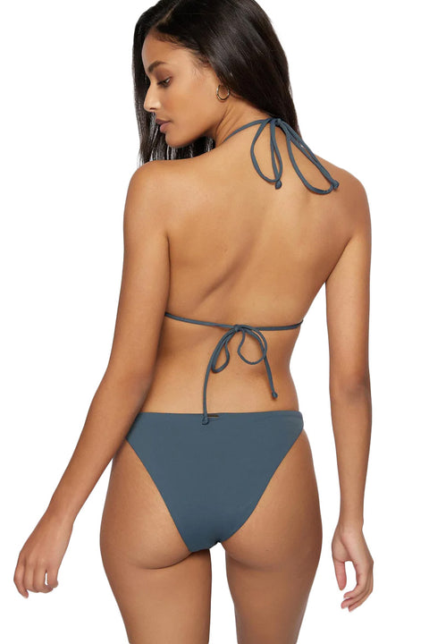 O'Neill Saltwater Solids Venice Bikini Top - Slate - Back