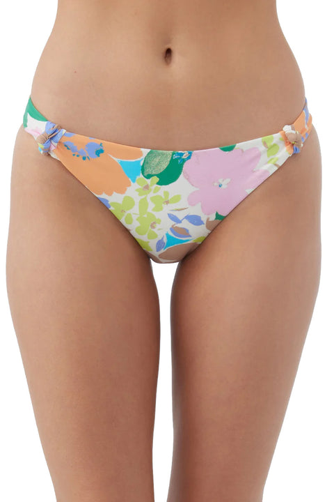 O'Neill Sami Floral Alamitos Bikini Bottom - Multi Colored - Front Closeup
