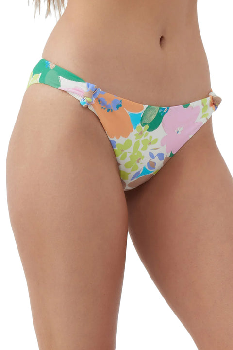 O'Neill Sami Floral Alamitos Bikini Bottom - Multi Colored - Side Closeup