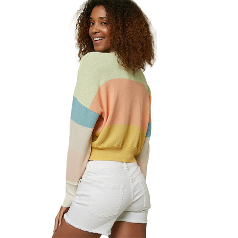 O'Neill Shoreward Stripe Sweater - Shell Coral