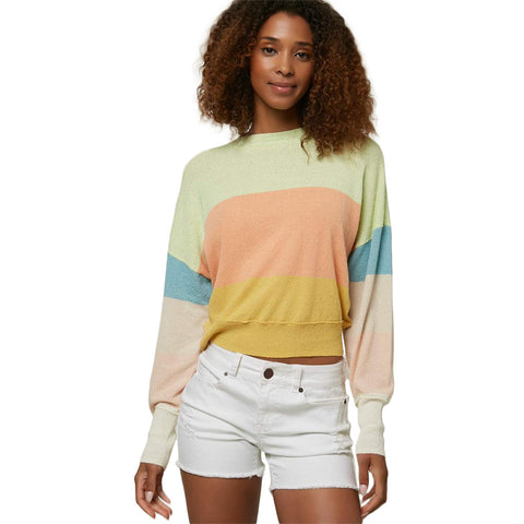O'Neill Shoreward Stripe Sweater - Shell Coral